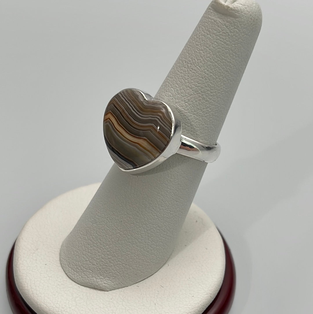 Laguna Agate Ring Size 7