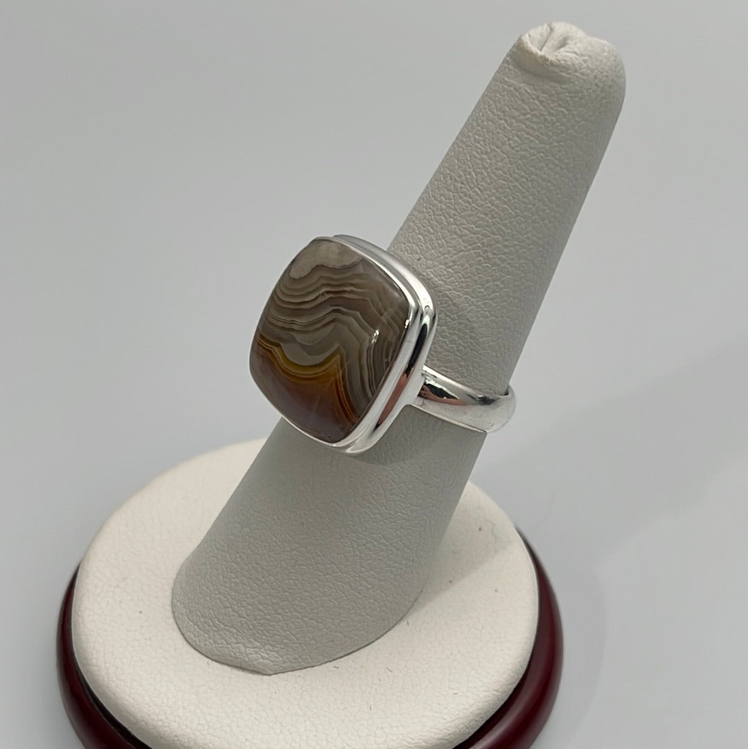 Laguna Agate Ring Size 7.5