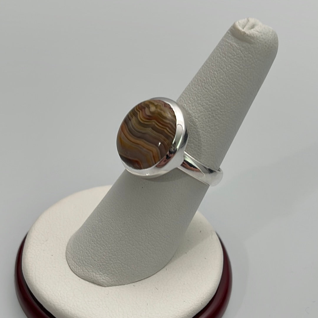 Laguna Agate Ring Size 7