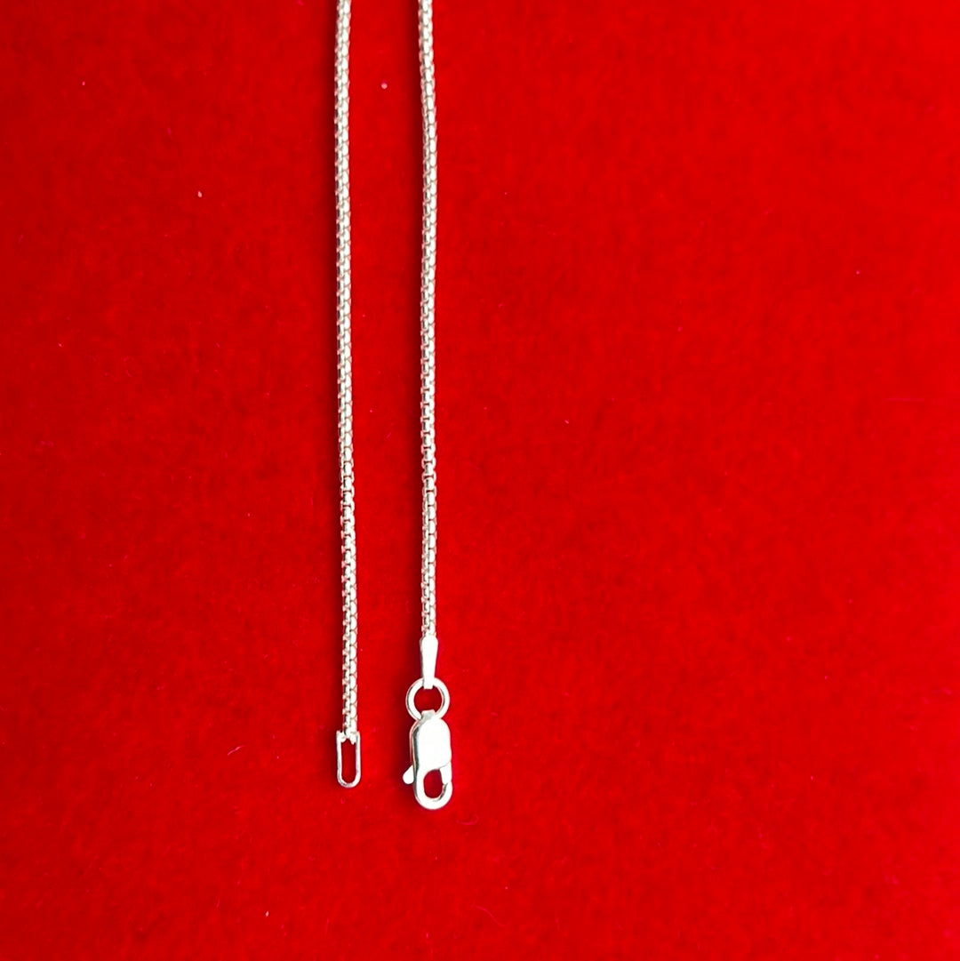 Mirror Box Chain 1.5mm (028) 16”, 18”, 20”, 22”, 24”, 30”, 36”