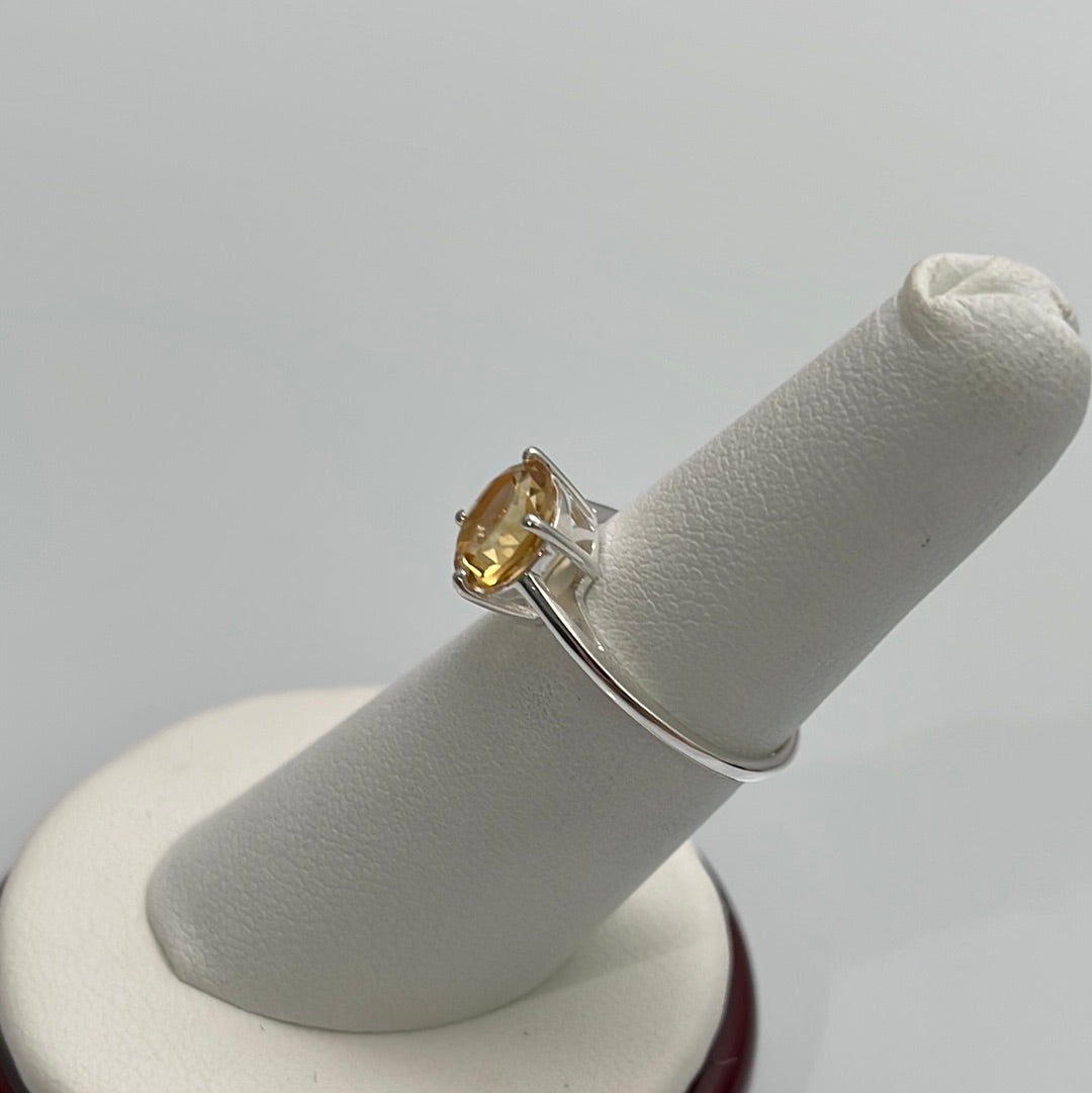 Citrine Prong Set Ring Sizes 5-11