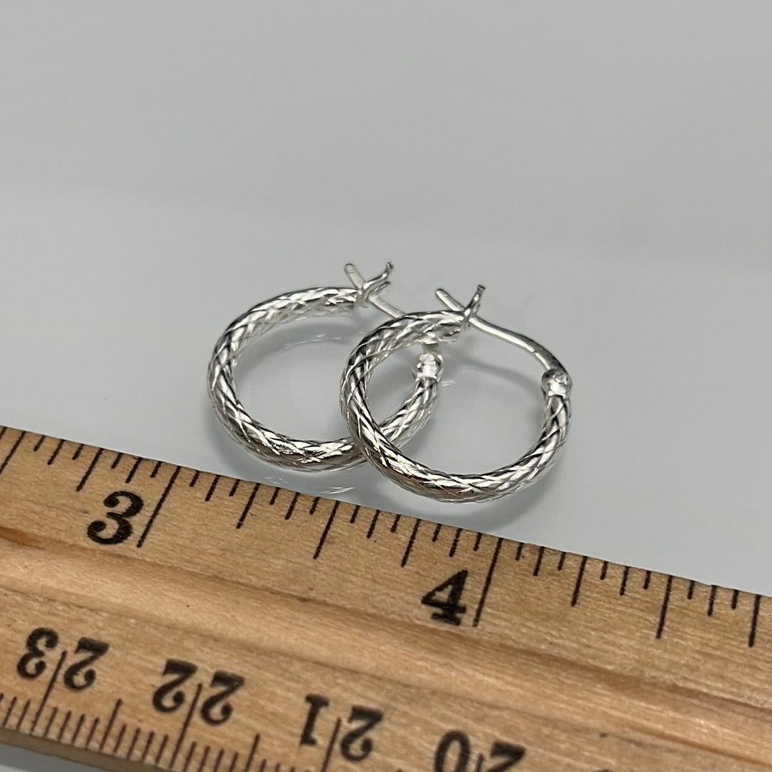 Texture Hoops Earrings