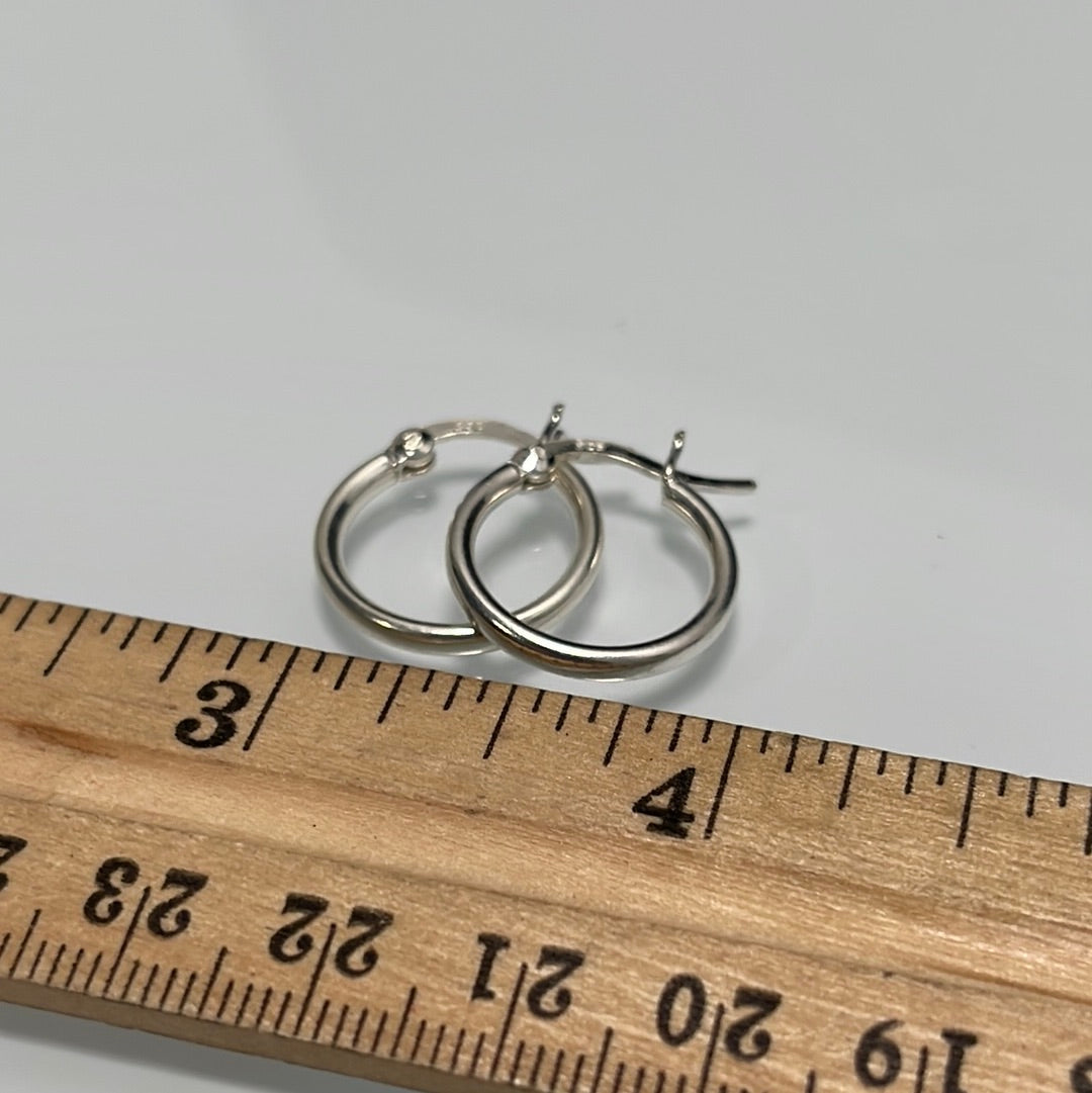 Small Plain Hoop Earrings