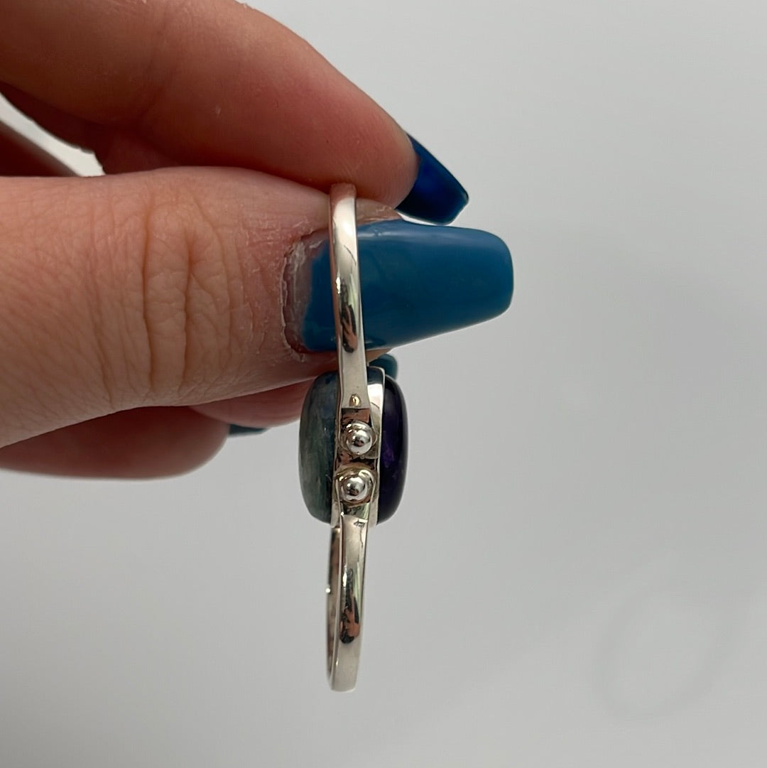 Amethyst and Mermaid Kyanite Flip Rings Sizes 5-10