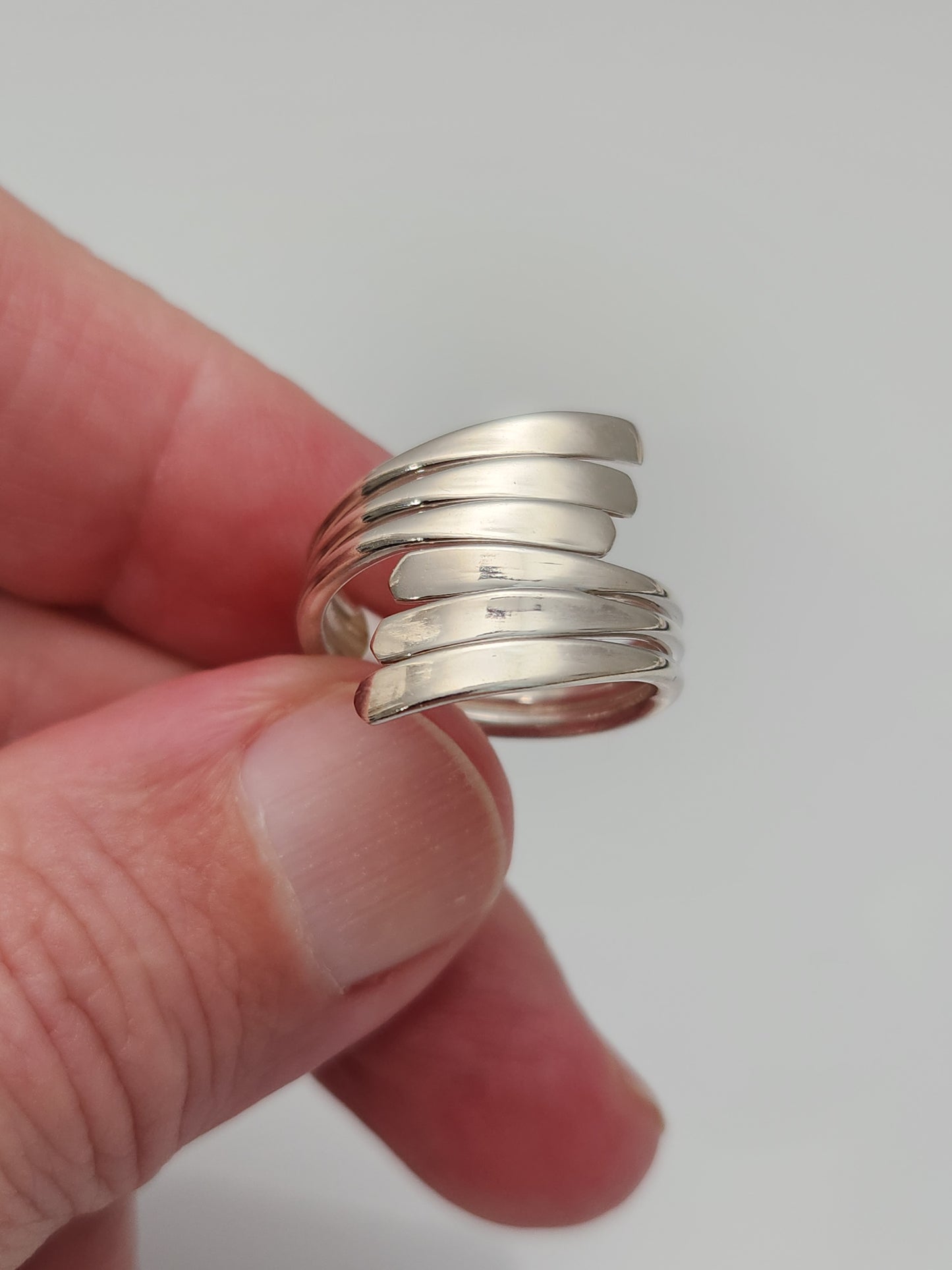 Silver Wrap Around Ring sz 9
