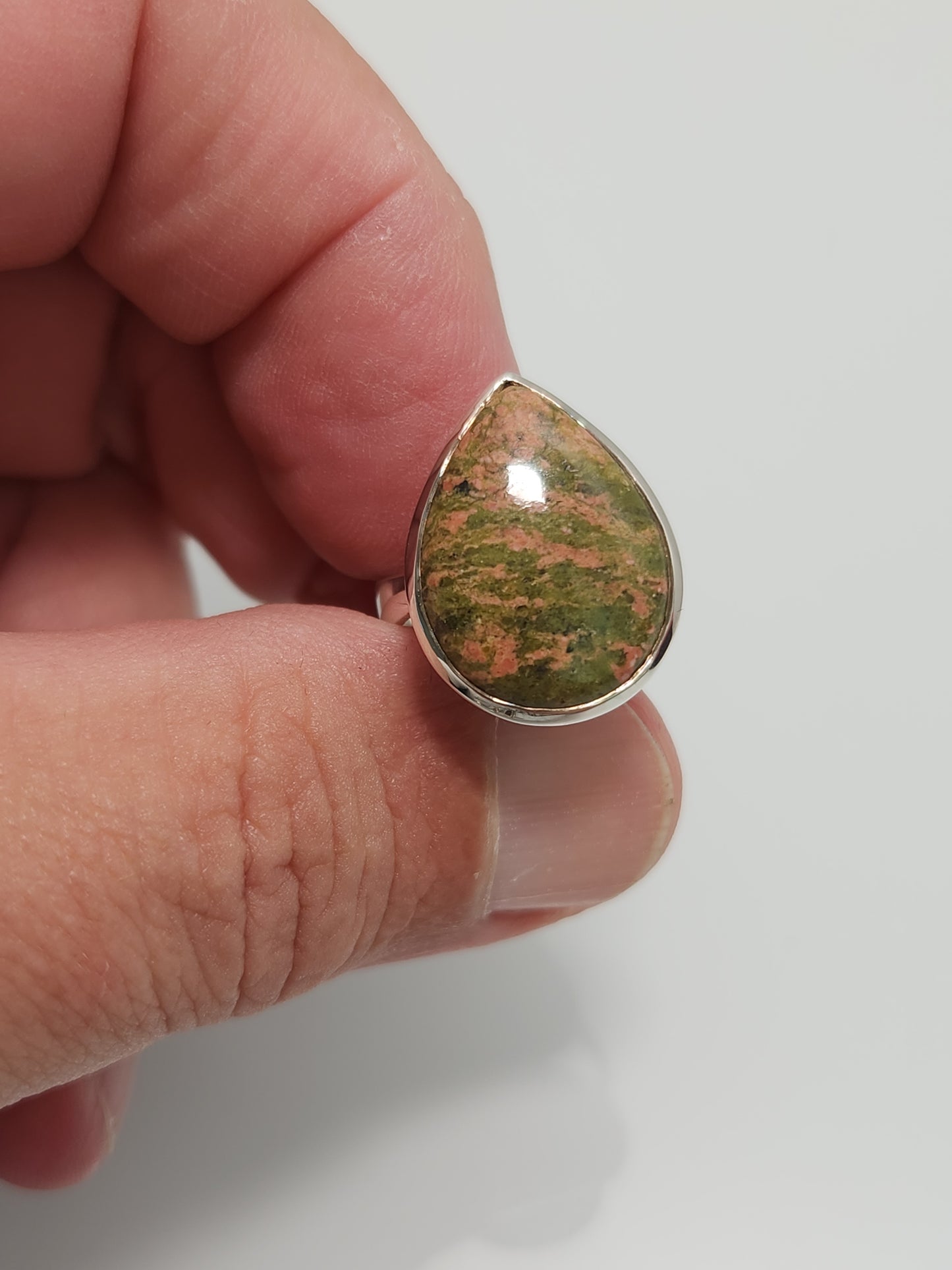 Unakite Ring sz 7