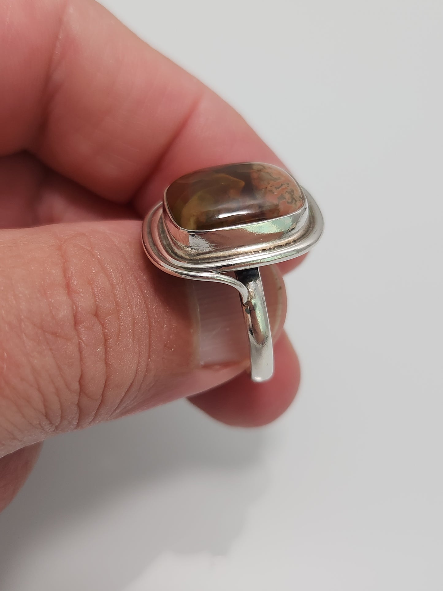 Petrified Wood Ring sz 9