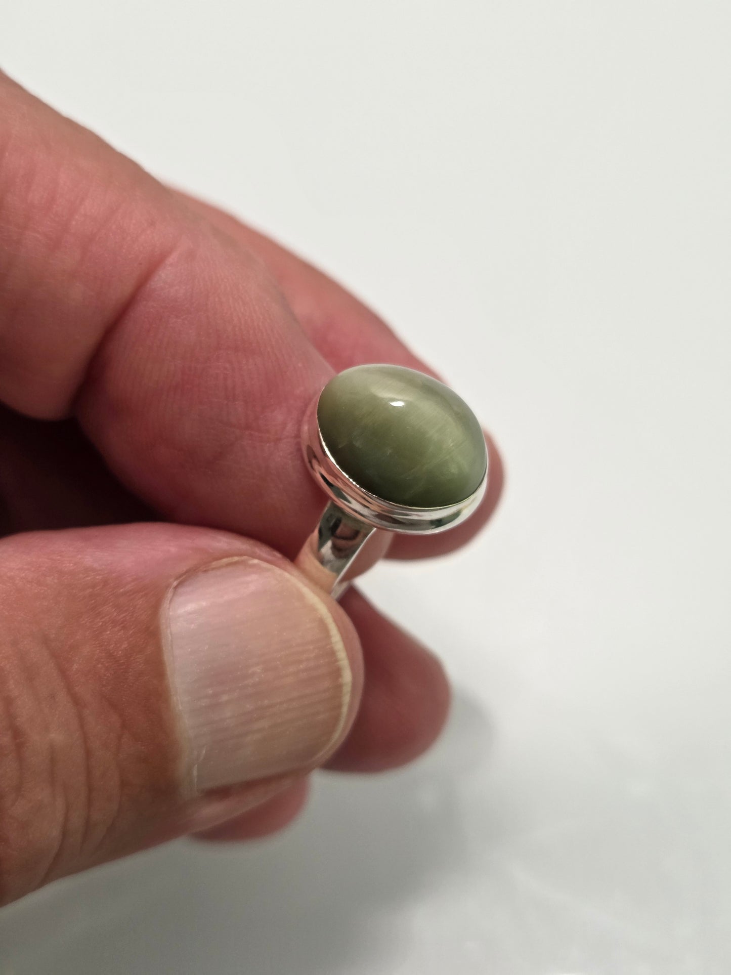 Chrysoberyl Cats Eye Ring sz 6.5