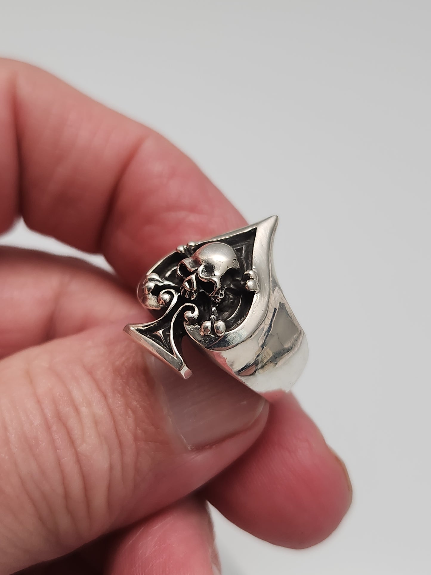 Skull and Spade ♠️ Ring sz 8, 8.5, 9, 9.5