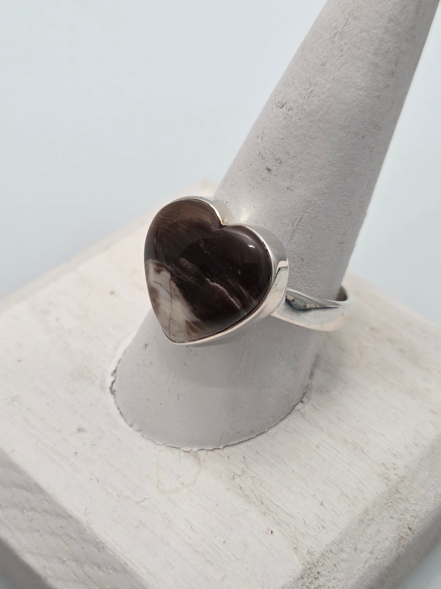 Petrified Wood Ring sz 12