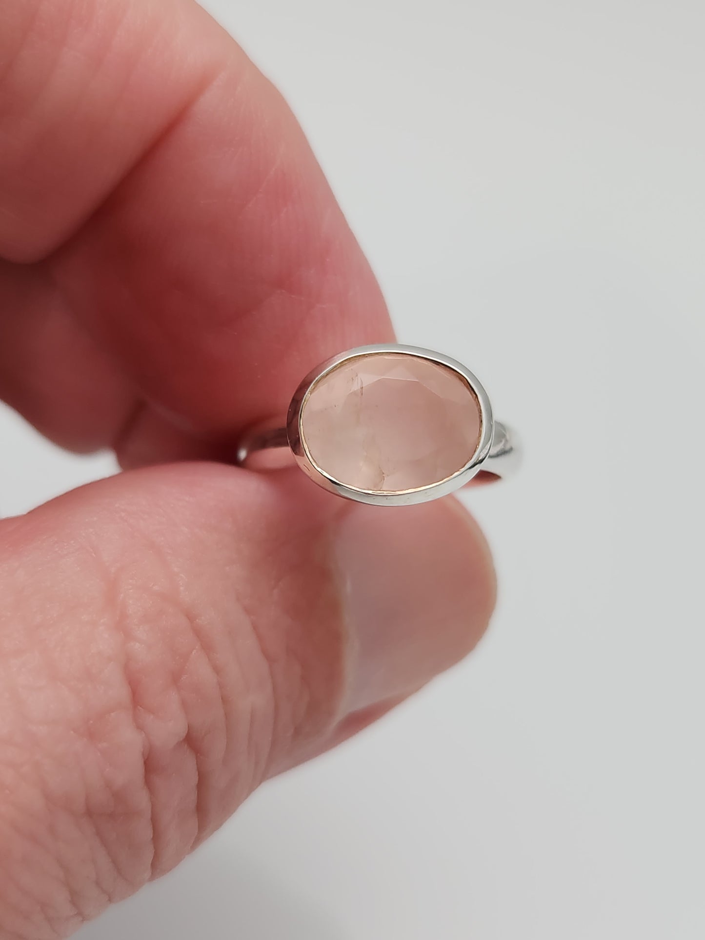 Rose Quartz Ring sz 6