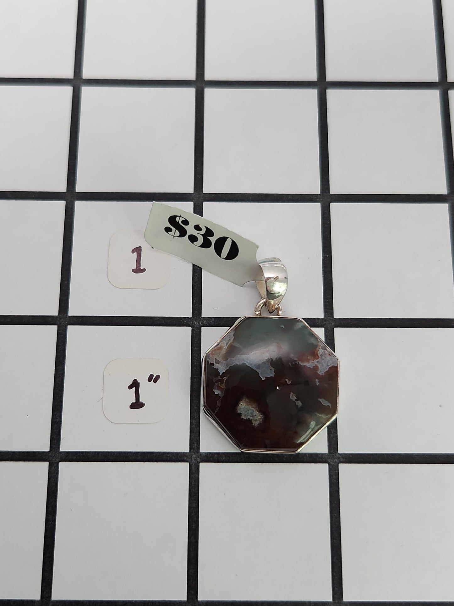 Aquaprase Chalcedony Pendant