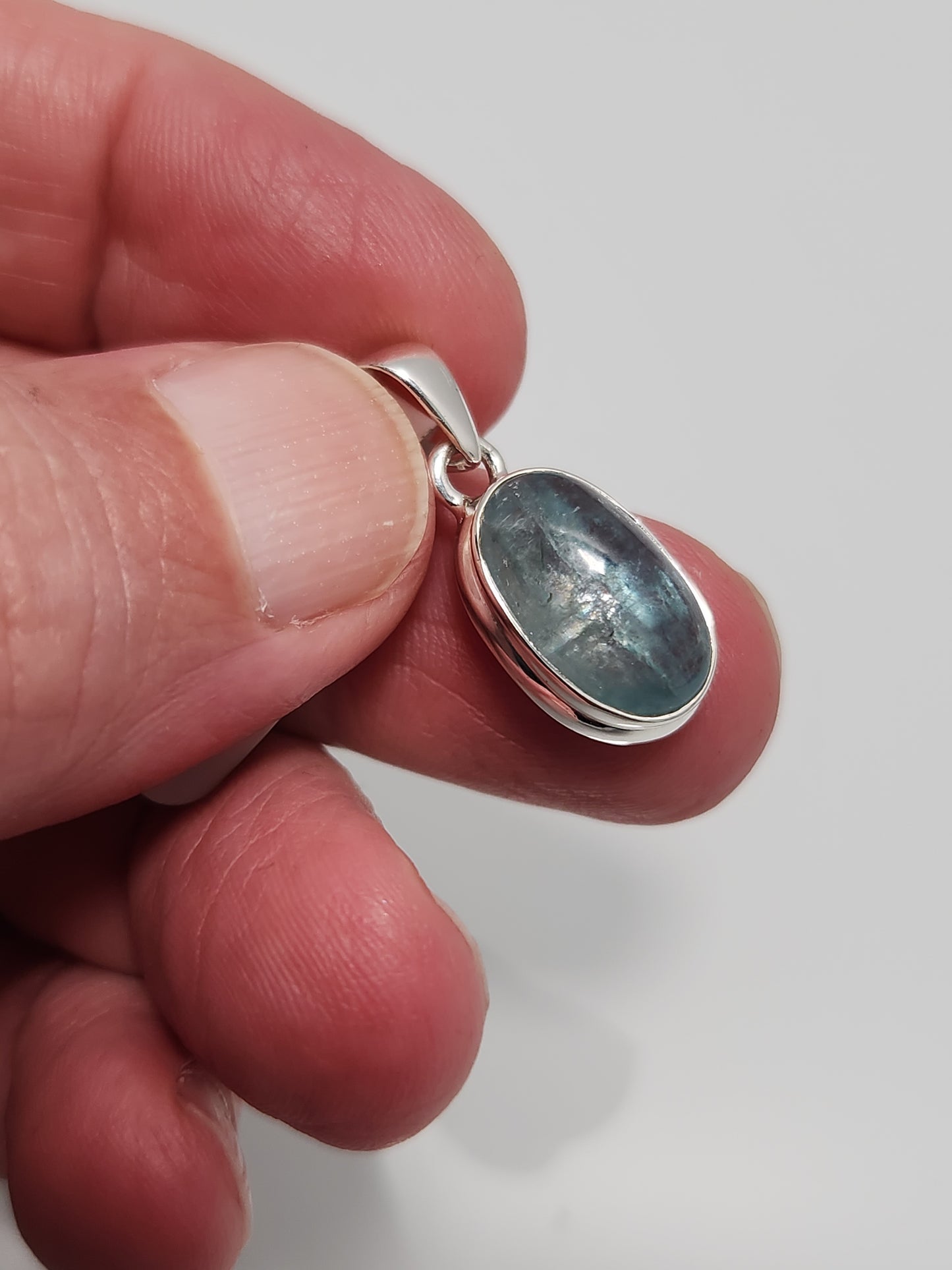 Aqua Kyanite Pendant