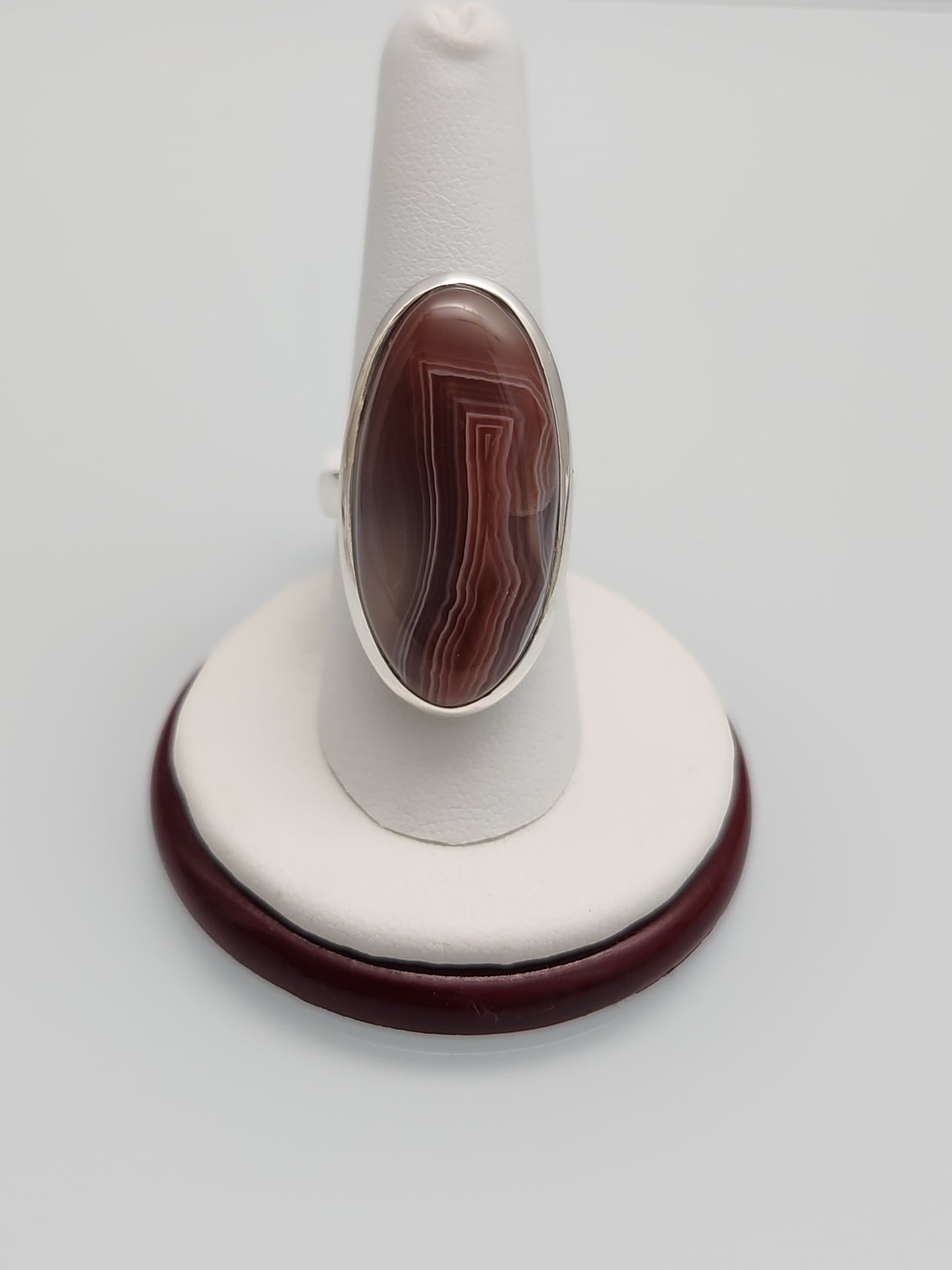Lake Superior Agate Ring sz 9