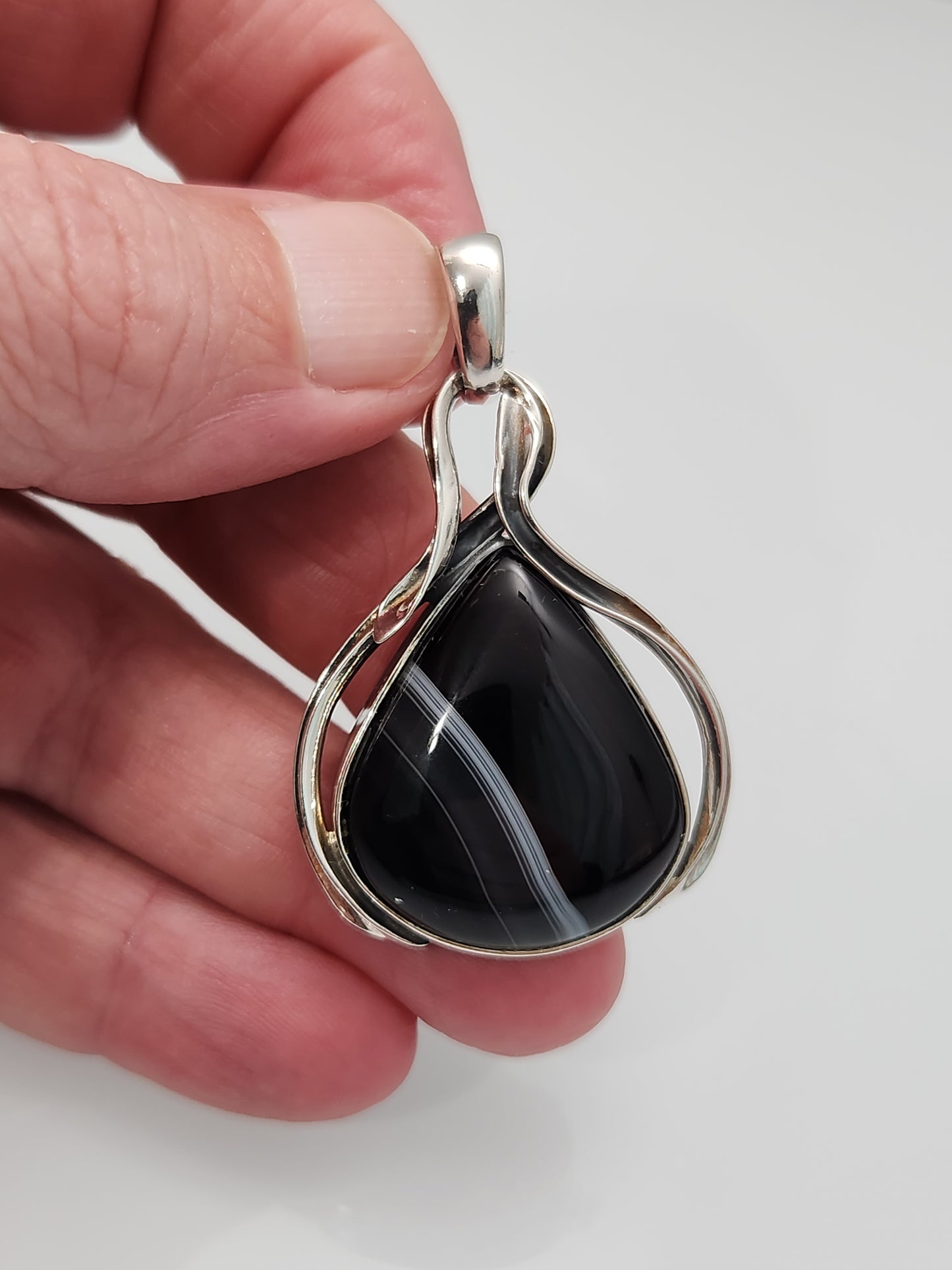 Banded Agate Pendant