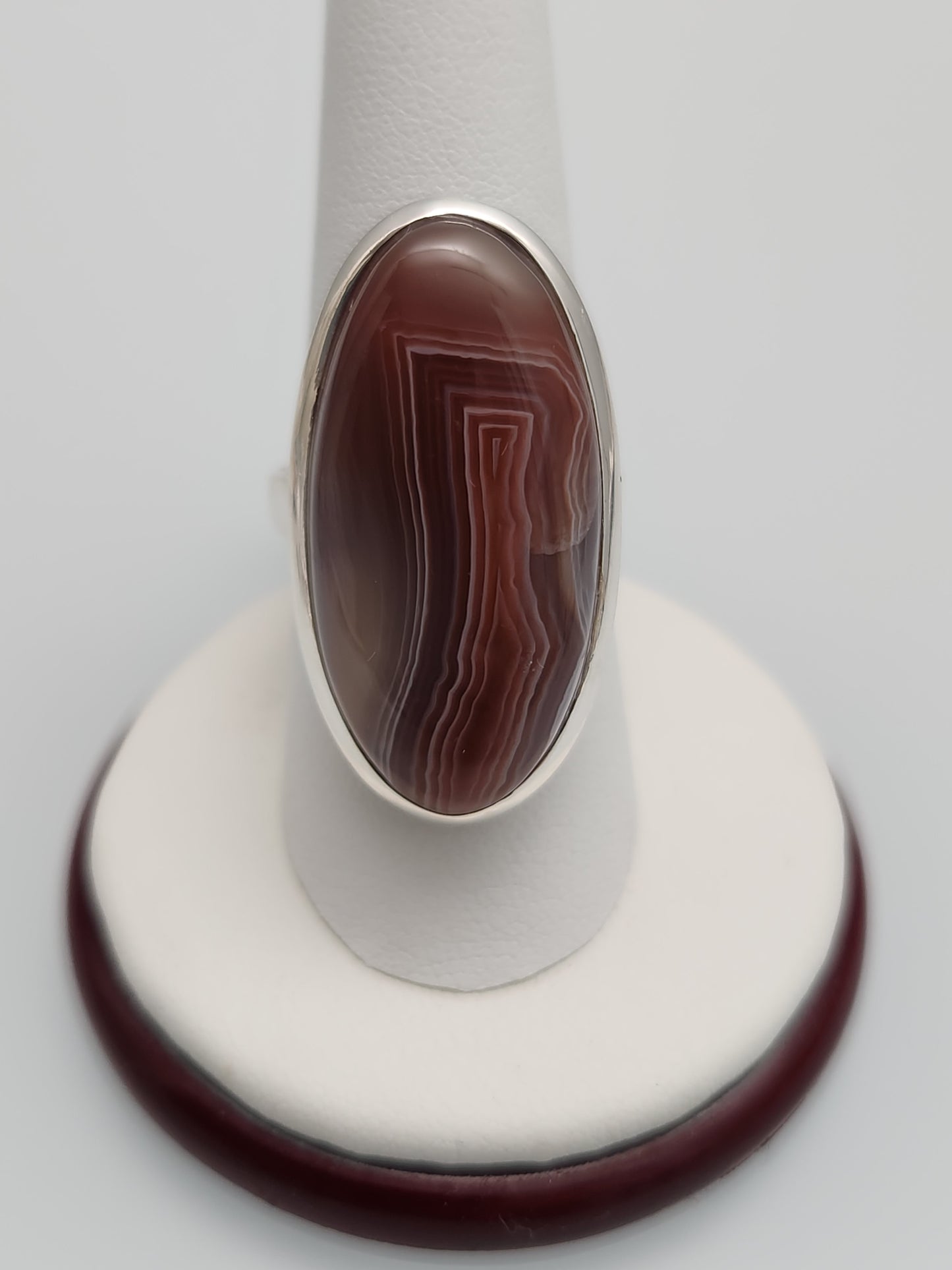 Lake Superior Agate Ring sz 9
