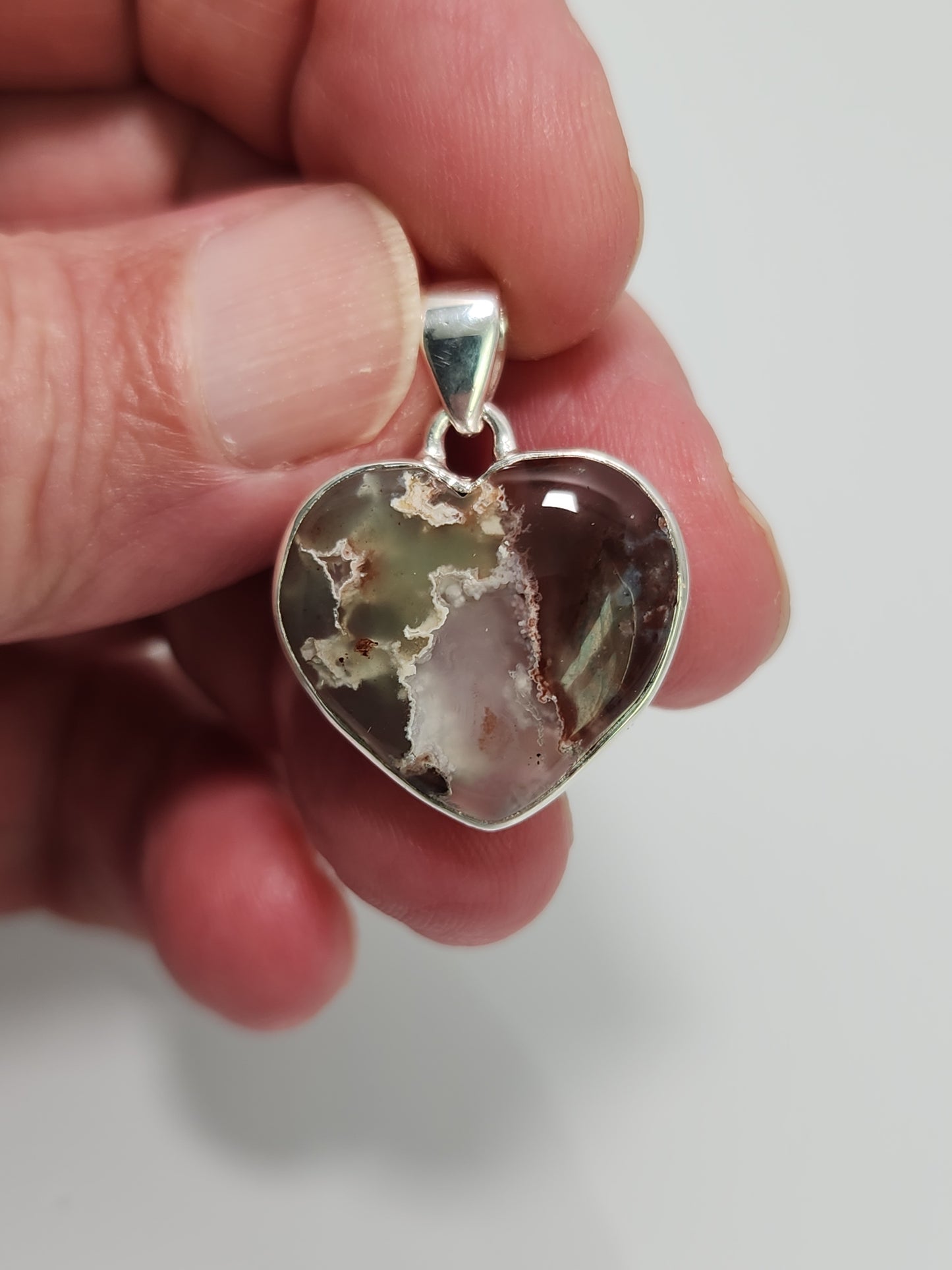 Aquaprase Chalcedony Pendant