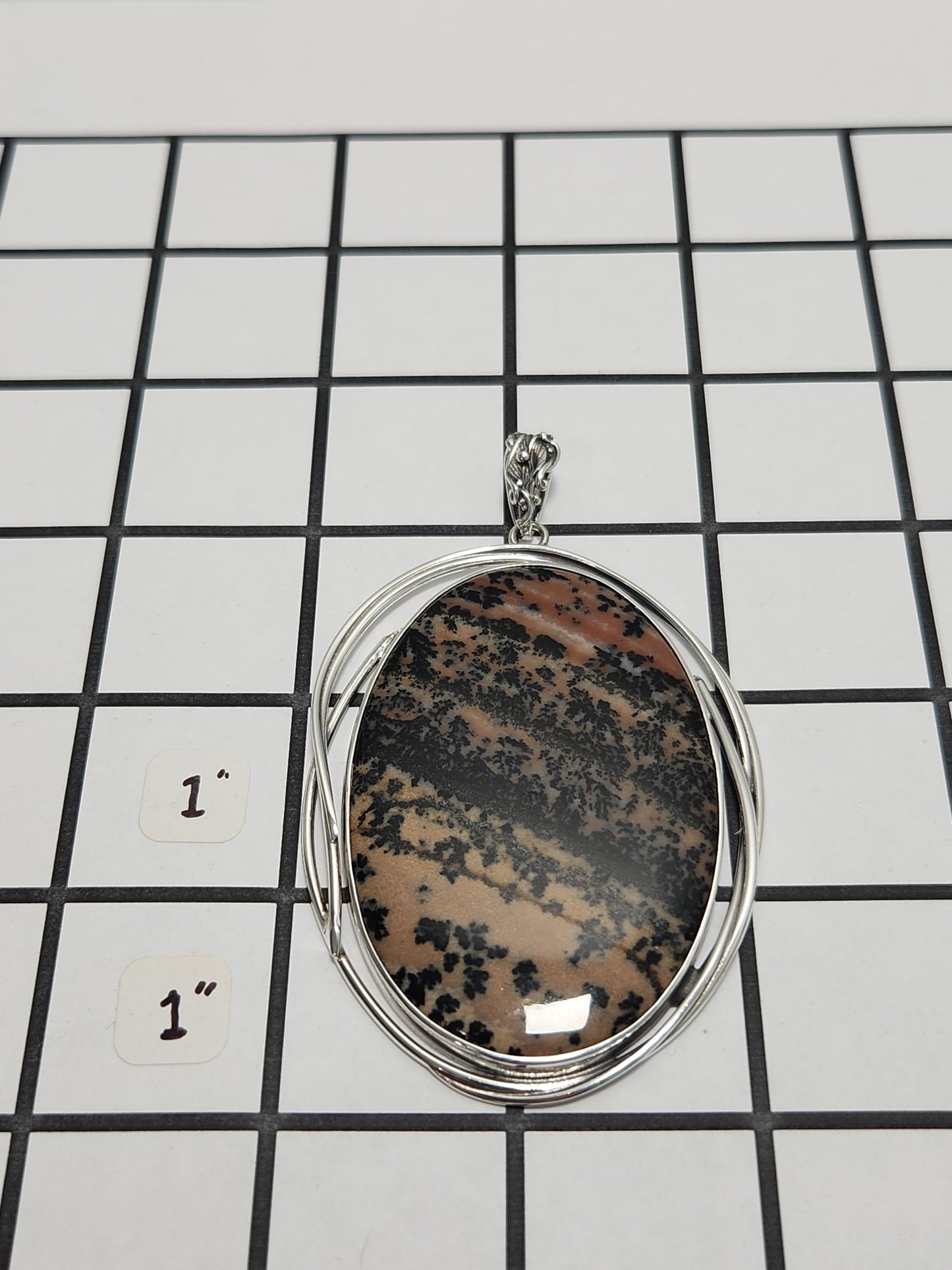 Honey Dendrite Opal Pendant