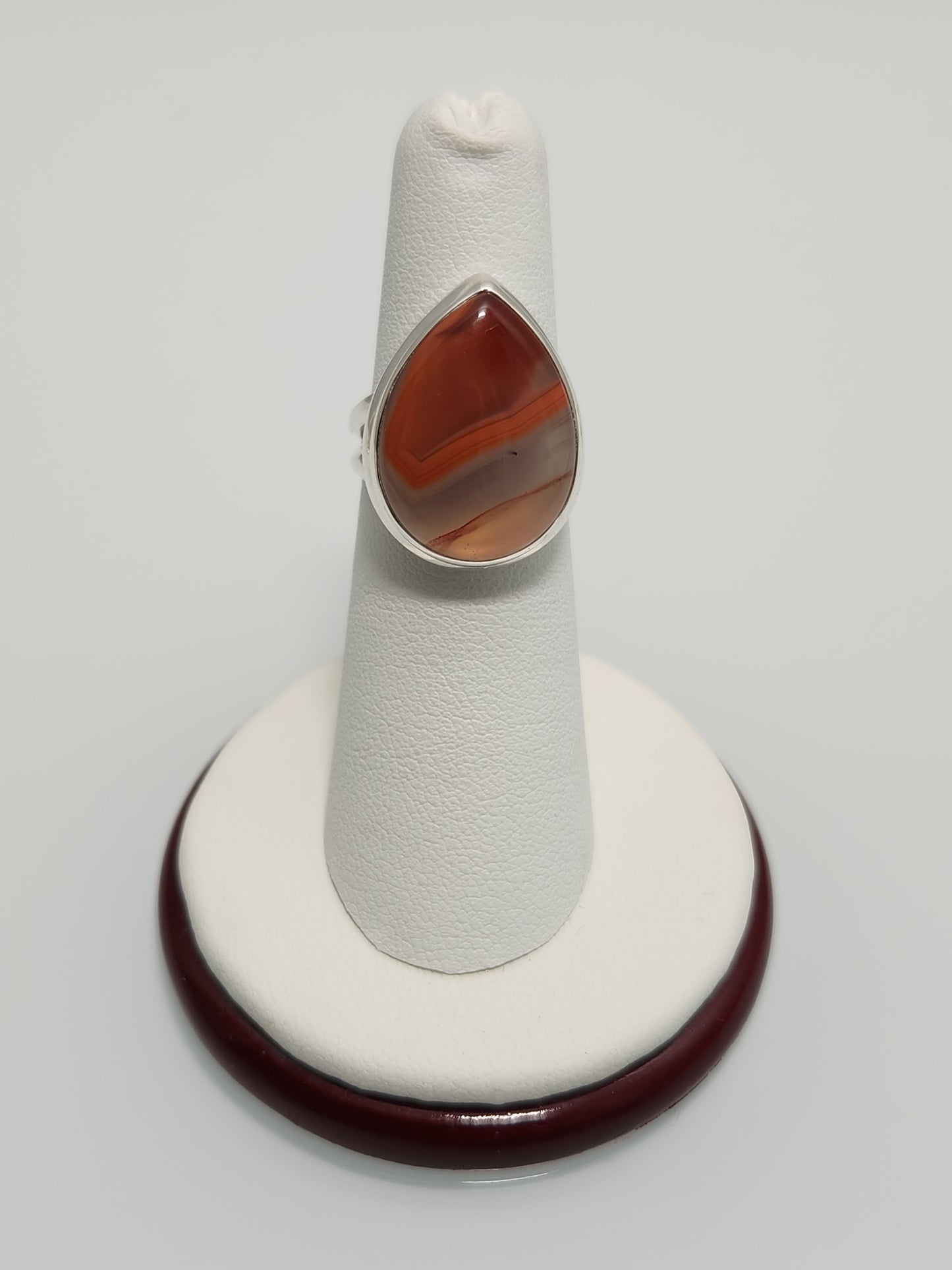 Lake Superior Agate Ring sz 6