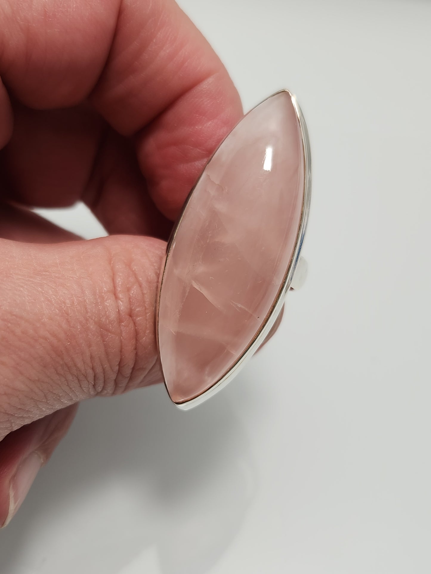 Rose Quartz Ring sz 10.5