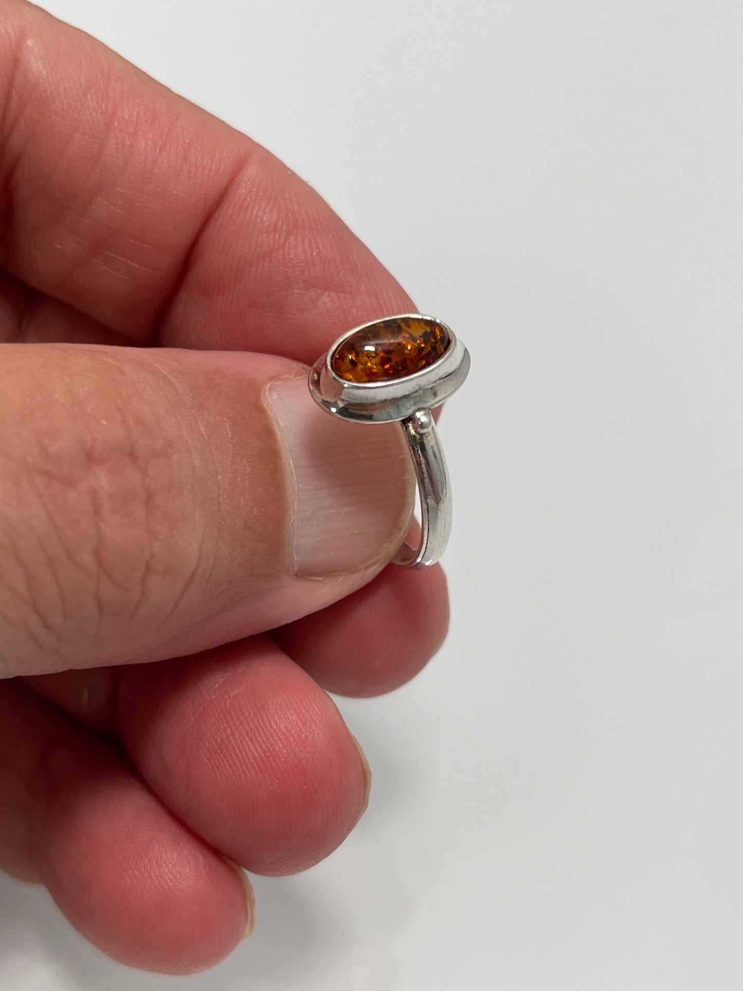 Amber Ring sz 7