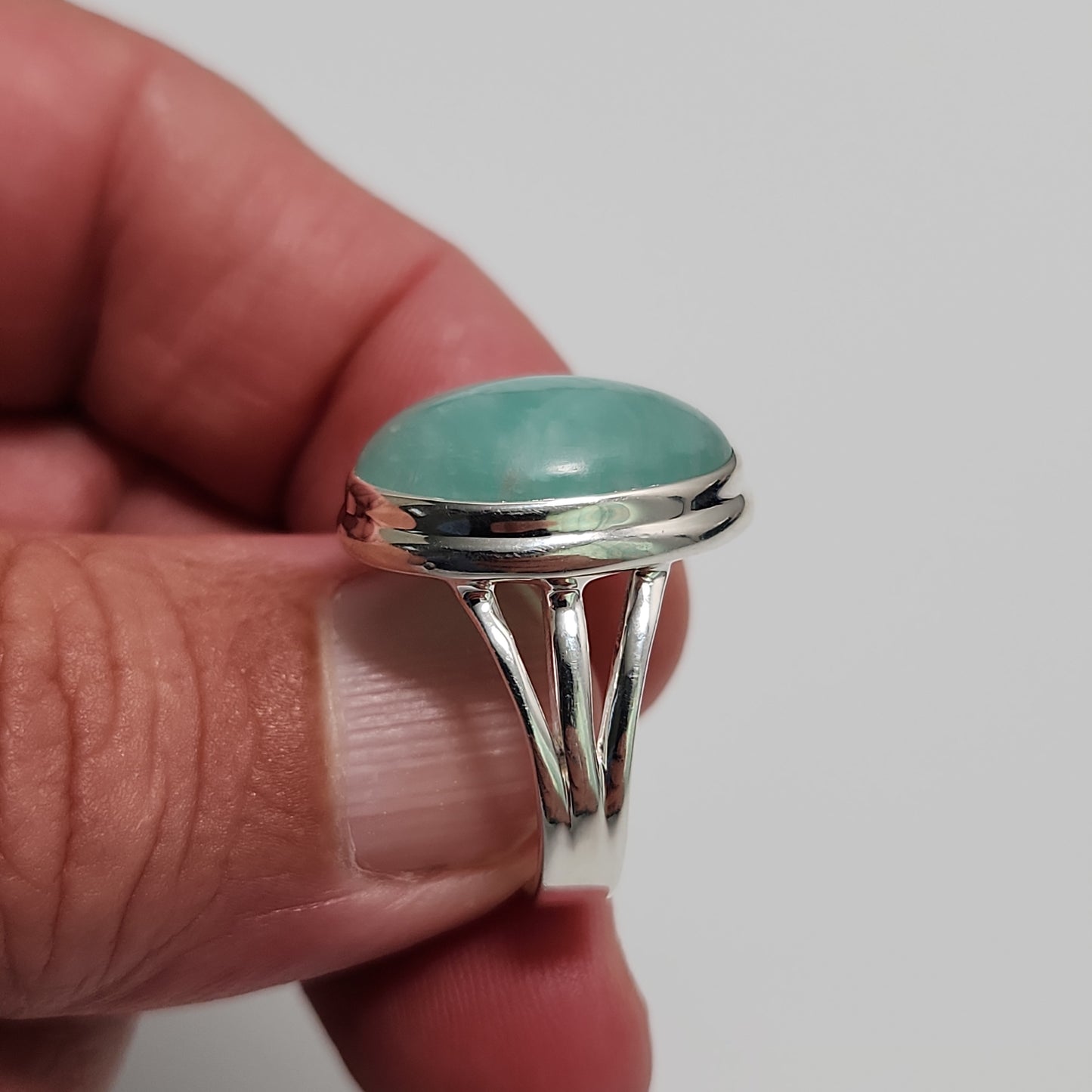 Amazonite Ring Size 8