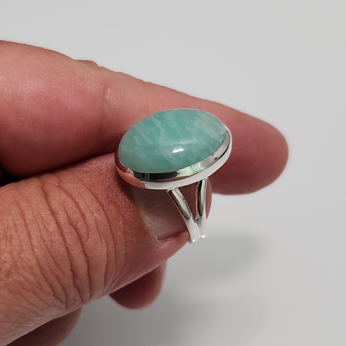 Amazonite Ring Size 8.5