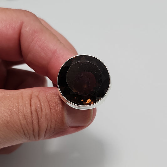 Smokey Quartz Ring sz 8.5