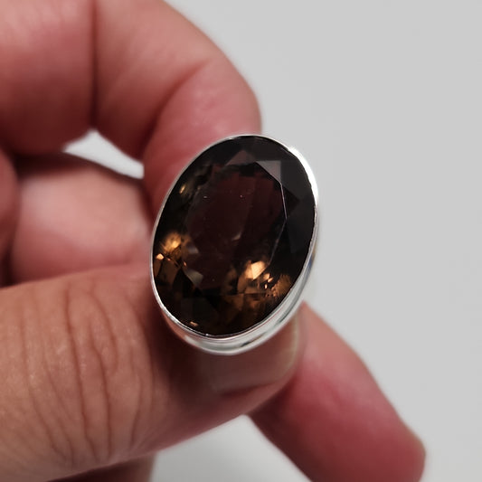 Smokey Quartz Ring sz 7