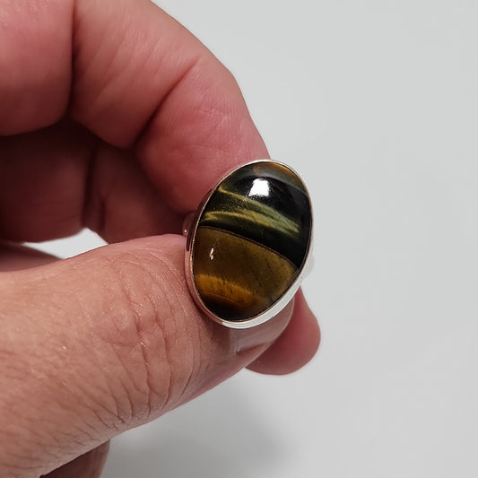 Tiger Eye Ring sz 7