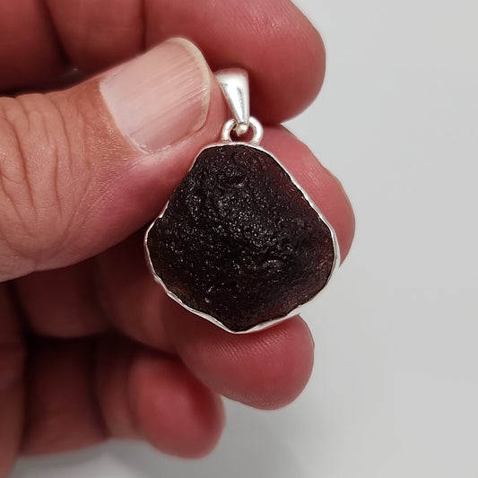 Pearl of Fire Tektite Pendant