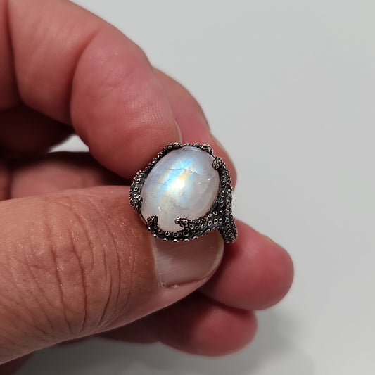 Moonstone Tentacle Ring