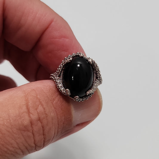 Onyx Tentacle Ring