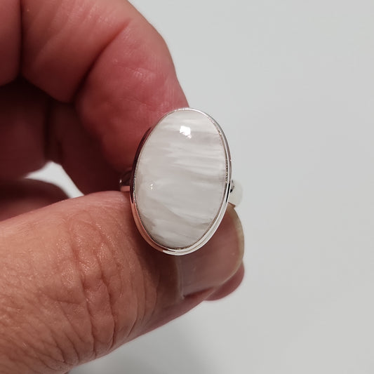 Scolecite Ring sz 8