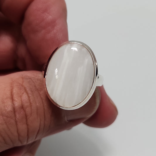 Scolecite Ring sz 9.5