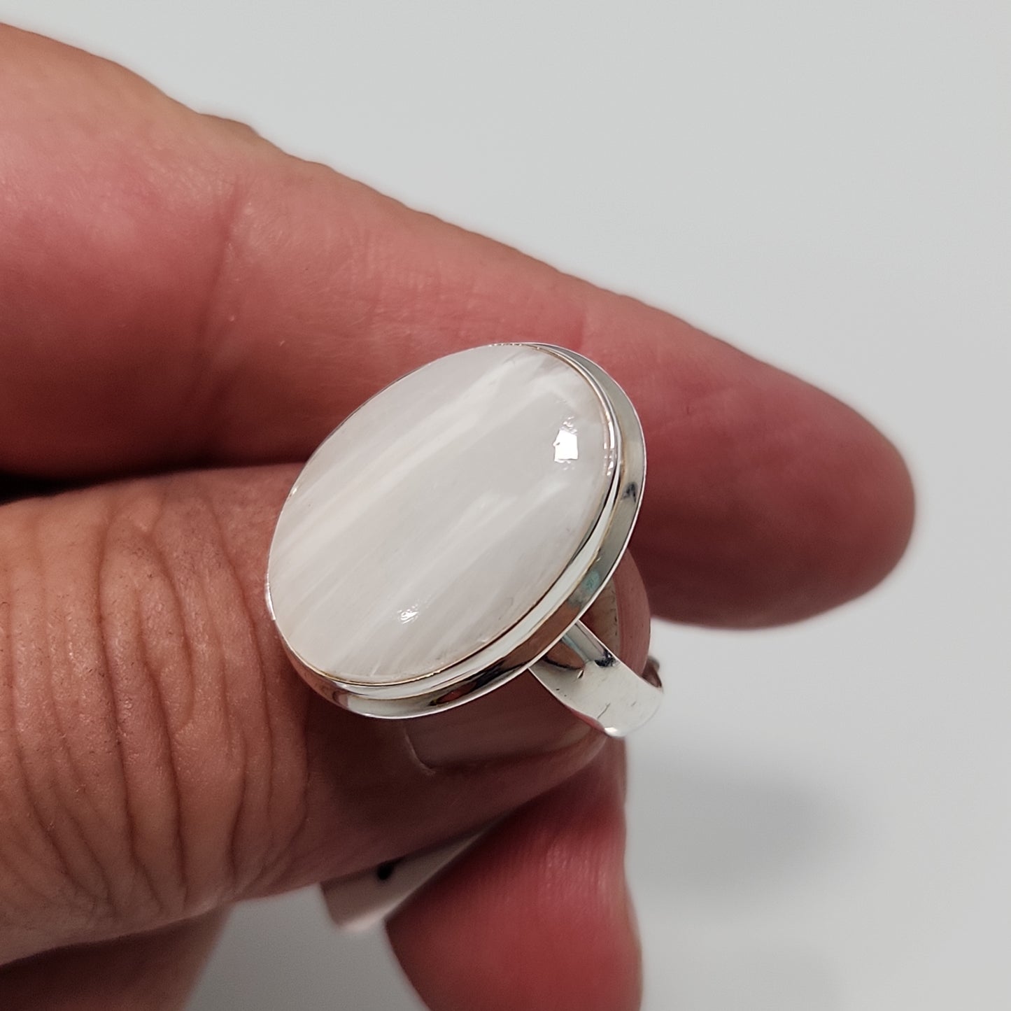 Scolecite Ring sz 9.5