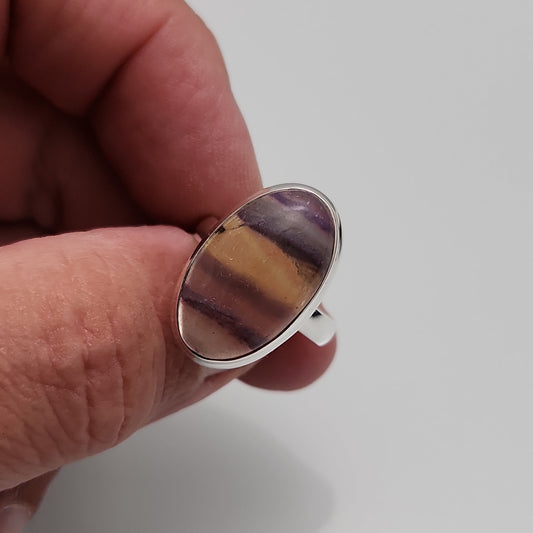 Fluorite Ring sz 9