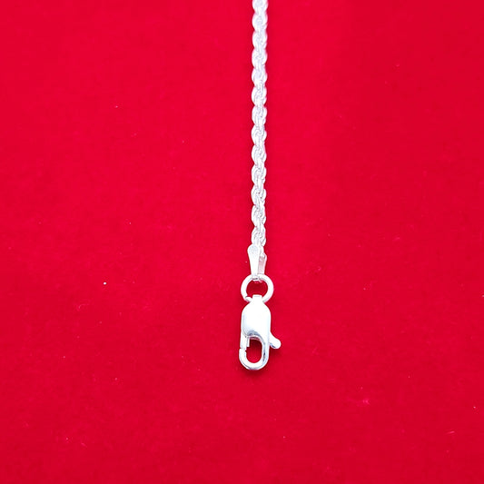 Diamond Cut Rope Bracelet 2mm