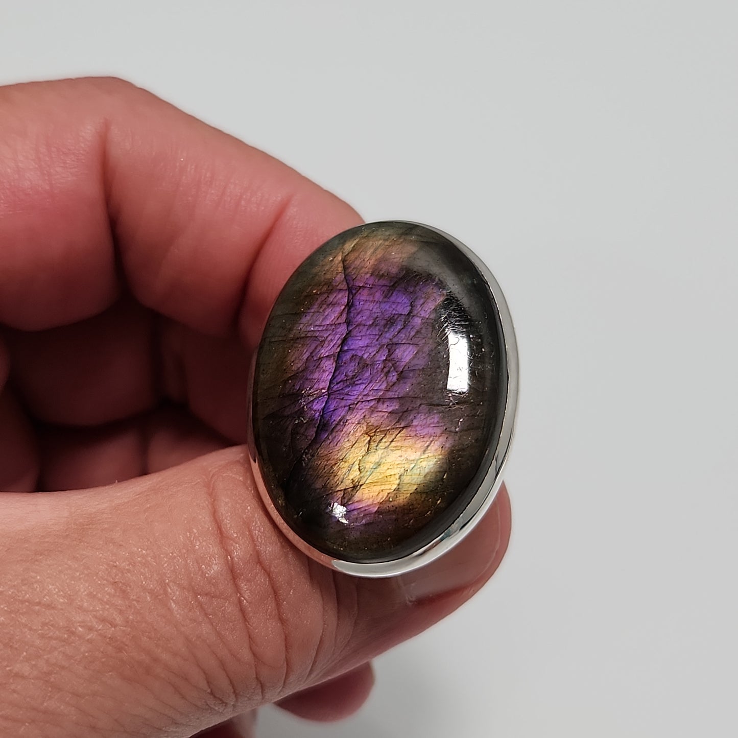 Purple Labradorite Ring sz 8