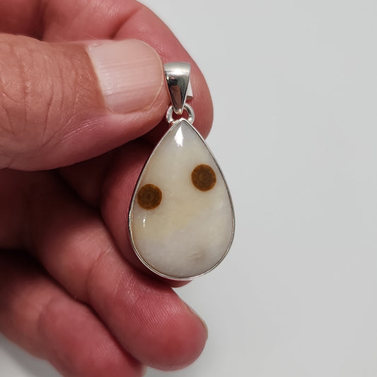 Polka Dot Agate Pendant