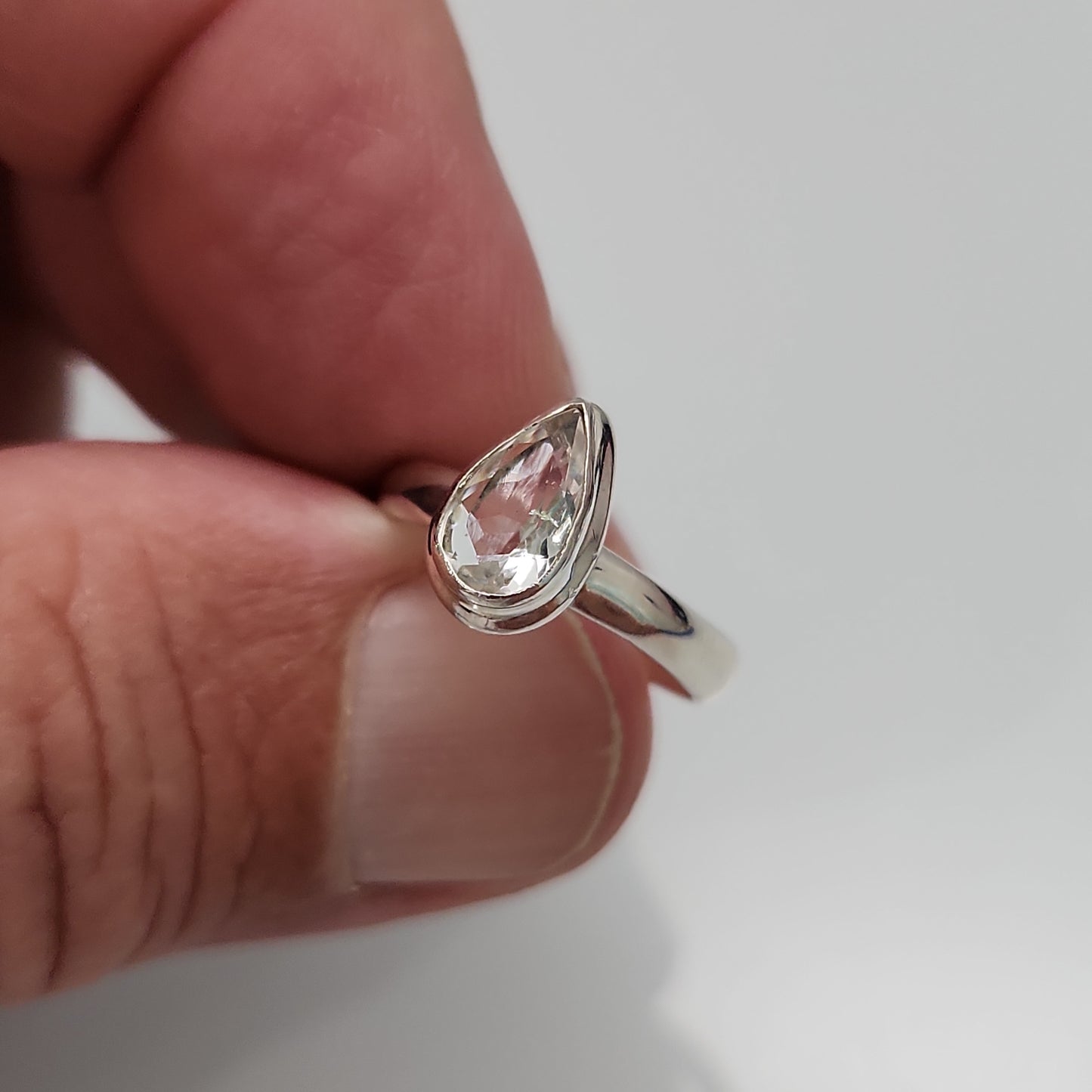 Hyalite Opal Ring sz 5