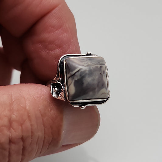 Porcelain Jasper Ring sz 6