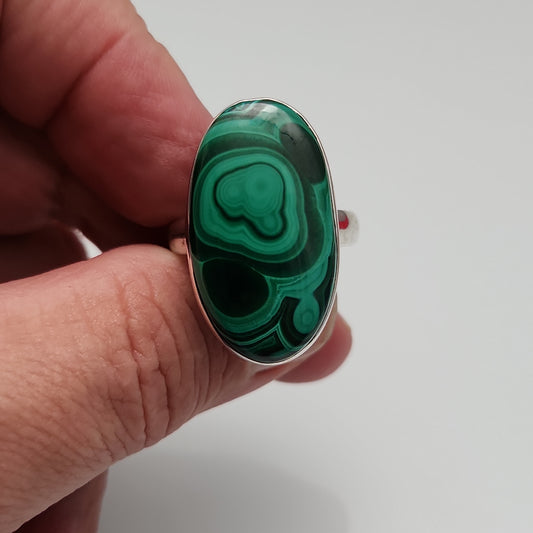 Malachite Ring sz 12