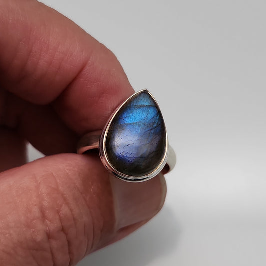 Labradorite Ring sz 10