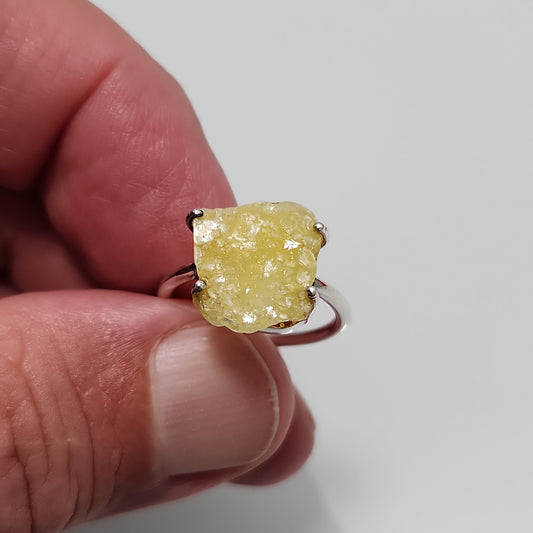 Brucite (raw) Ring sz 6