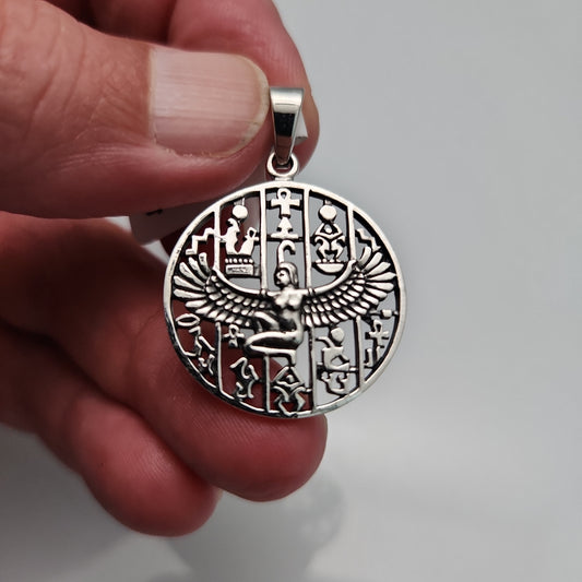 Egyptian Isis Medallion Pendant