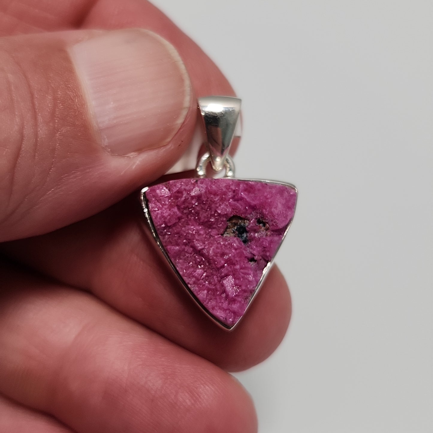 Cobalt Calcite Pendant