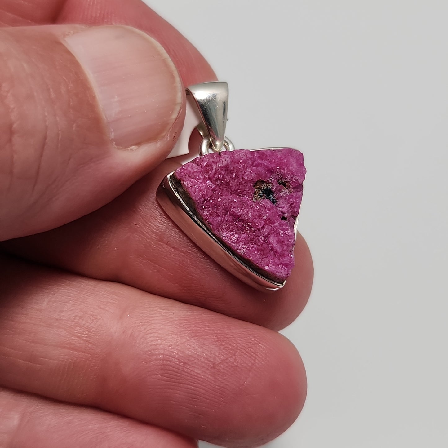 Cobalt Calcite Pendant