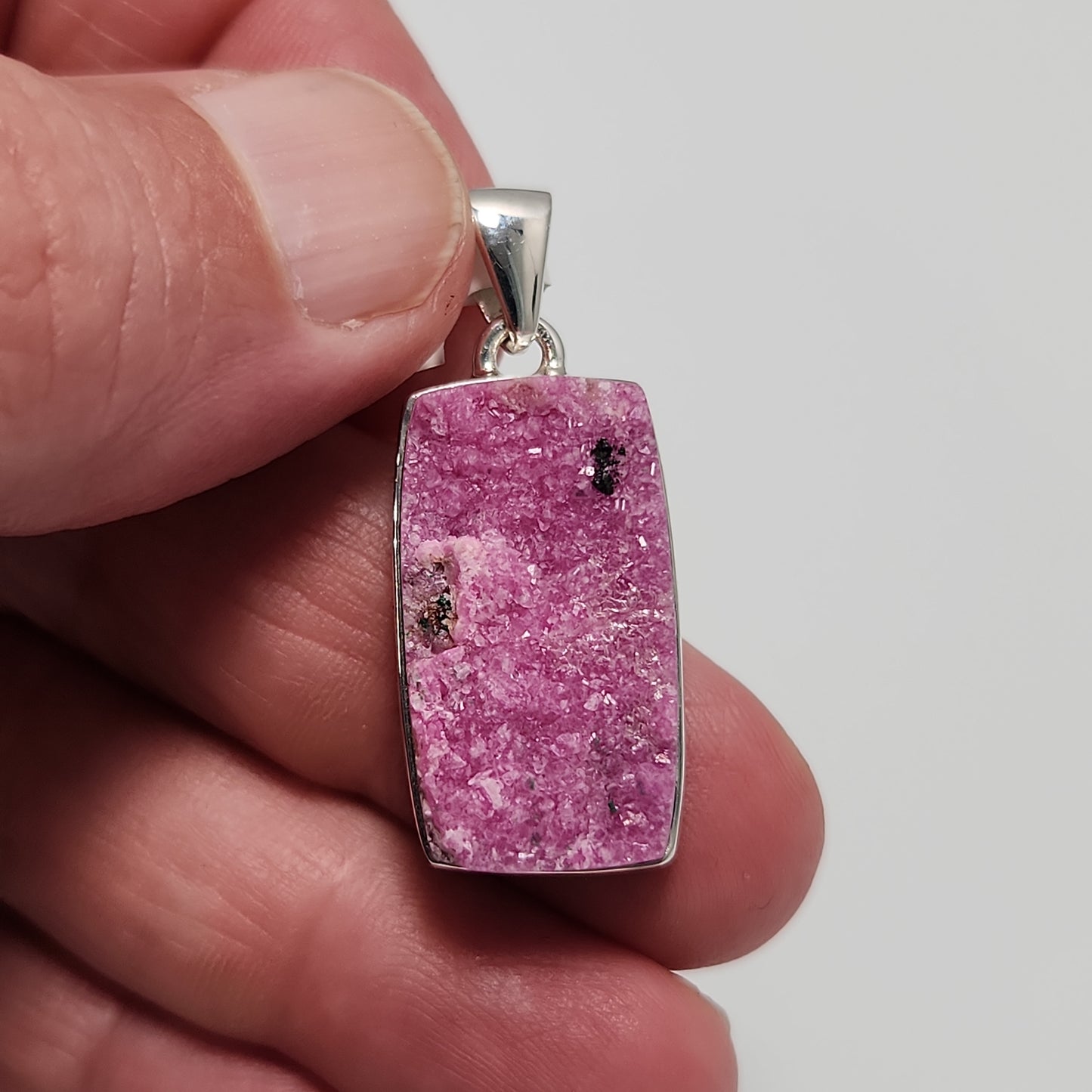 Cobalt Calcite Pendant