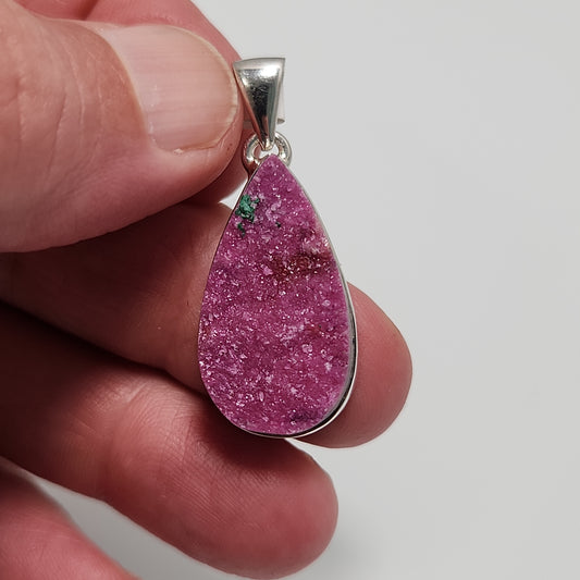 Cobalt Calcite Pendant